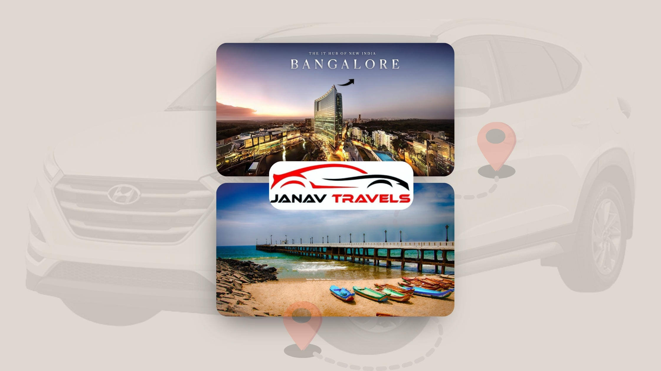 One Way Drop Taxi from Bangalore to Pondicherry