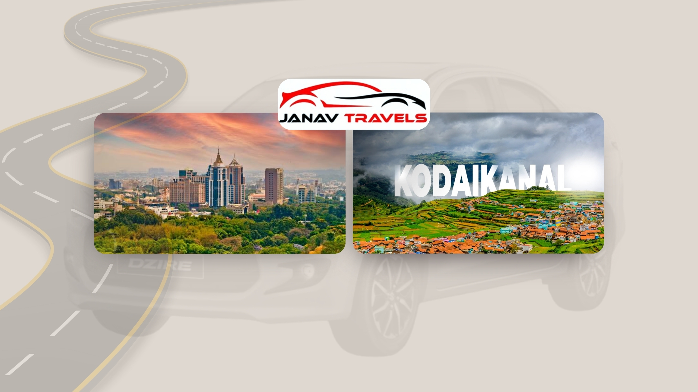 One Way Drop Taxi from Bangalore to Kodaikanal