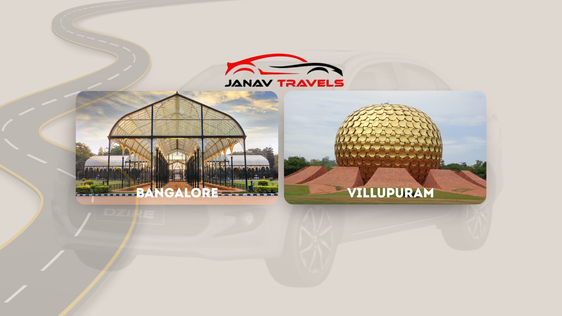 One Way Drop Taxi from Bangalore to Villupuram